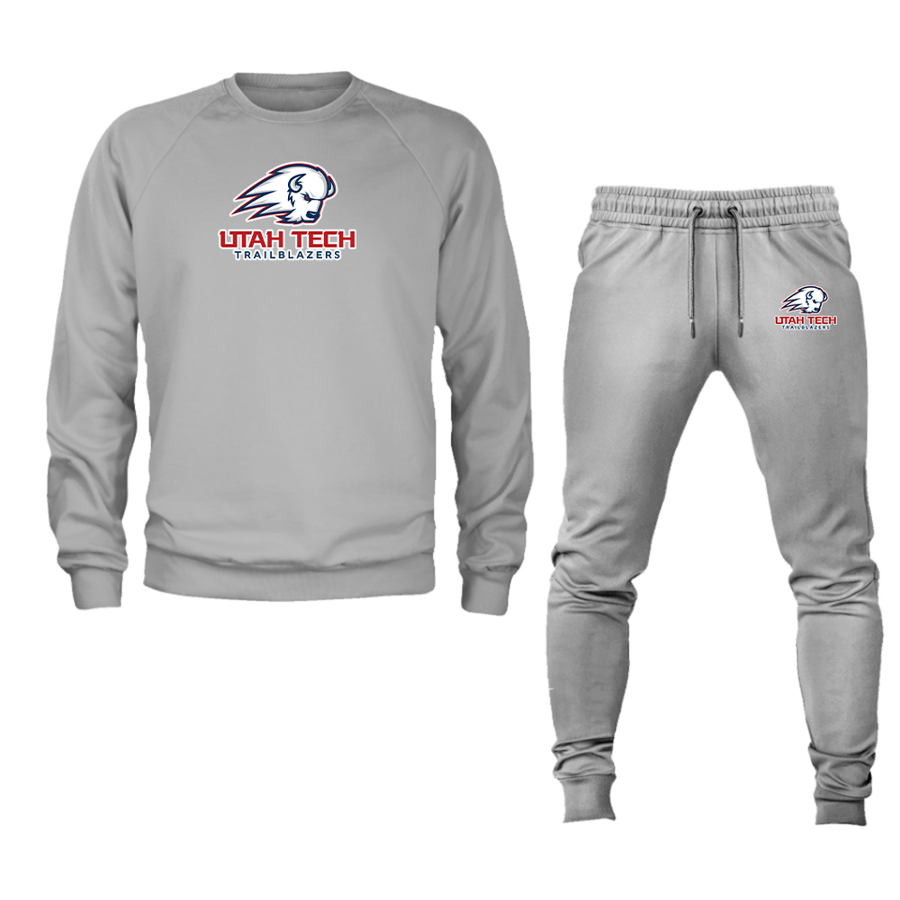 Men's Utah Tech Trailblazers Crewneck Sweatshirt Joggers Suit